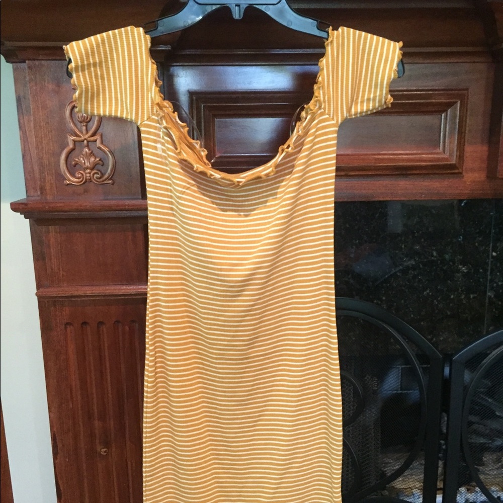 Forever21 striped bodycon dress